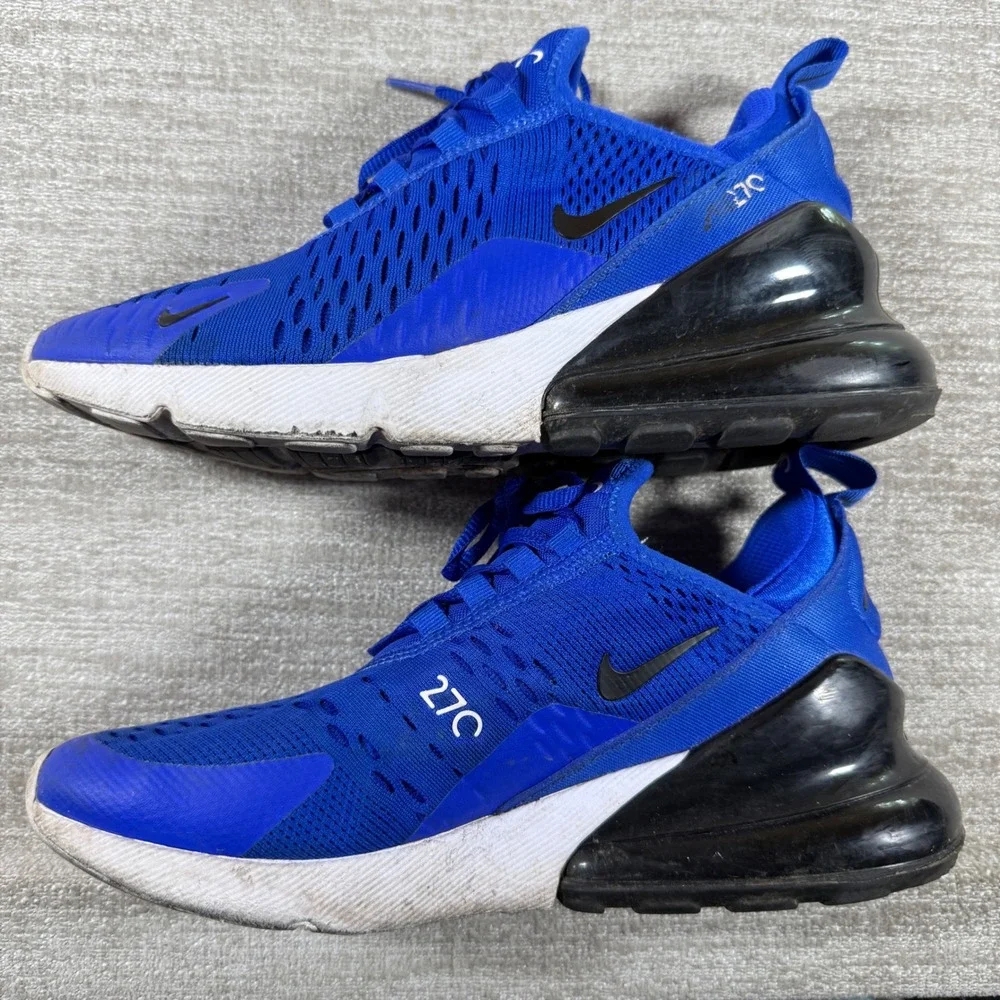Nike Air Max 270 Sneakers Youth 5Y Blue Racer Black White 943345-415